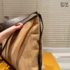 Louis Vuitton CarryAll Suede Crossbody Bag Style 0206