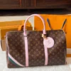 Louis Vuitton Keepall Leather Travel Bag