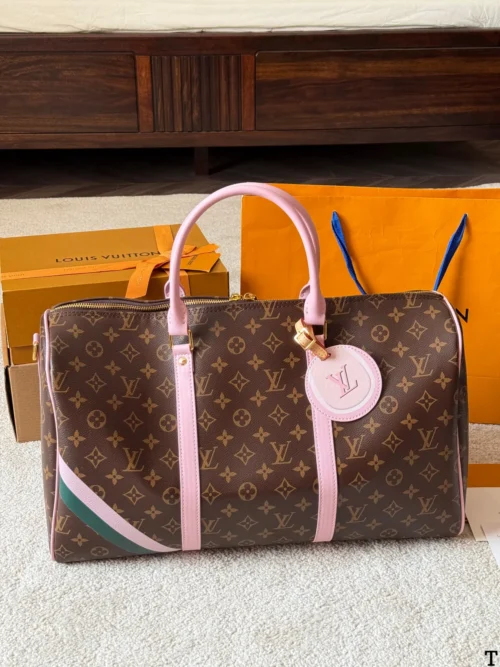Louis Vuitton Keepall Leather Travel Bag