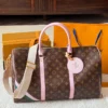 Louis Vuitton Keepall Leather Travel Bag