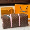 Louis Vuitton Keepall Leather Travel Bag