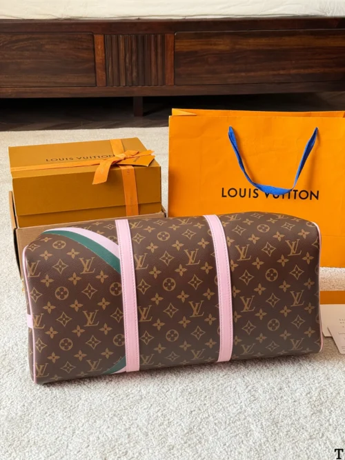 Louis Vuitton Keepall Leather Travel Bag
