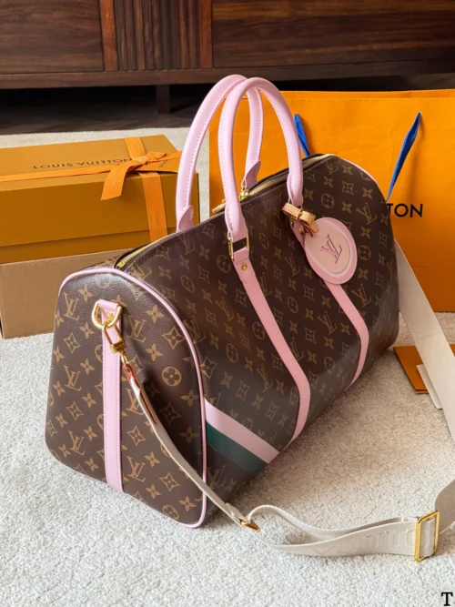 Louis Vuitton Keepall Leather Travel Bag