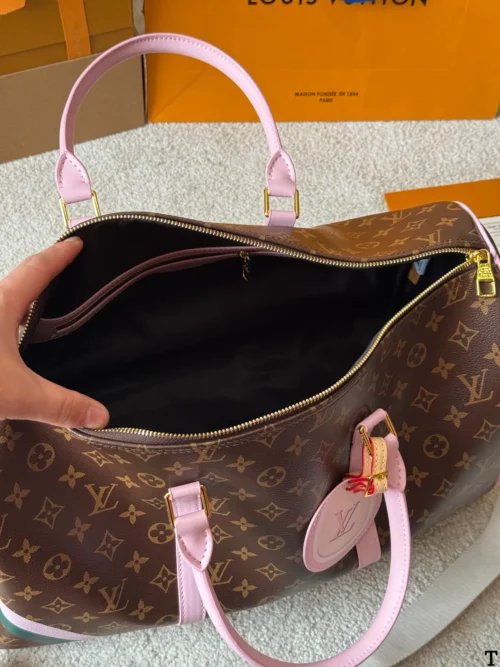 Louis Vuitton Keepall Leather Travel Bag