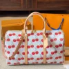Louis Vuitton Keepall Leather Travel Bag Style 0214