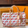 Louis Vuitton Keepall Leather Travel Bag Style 0214