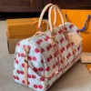 Louis Vuitton Keepall Leather Travel Bag Style 0214