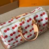 Louis Vuitton Keepall Leather Travel Bag Style 0214