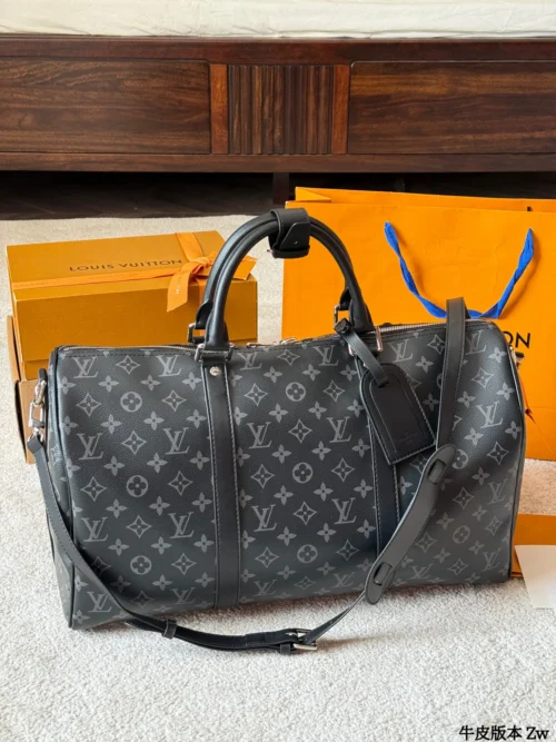 Louis Vuitton Keepall Leather Travel Bag Style 0236