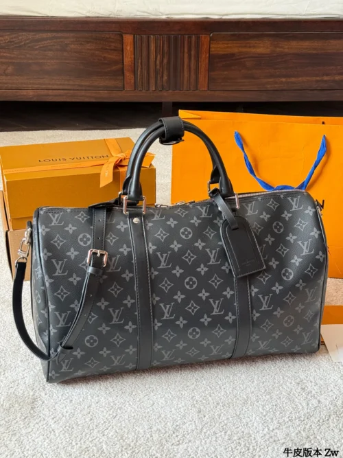 Louis Vuitton Keepall Leather Travel Bag Style 0236