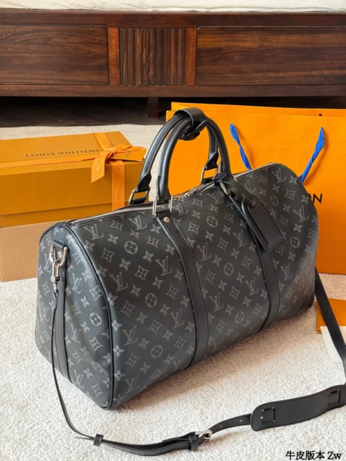Louis Vuitton Keepall Leather Travel Bag Style 0236
