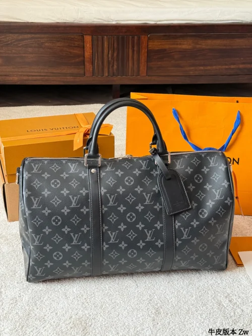 Louis Vuitton Keepall Leather Travel Bag Style 0236
