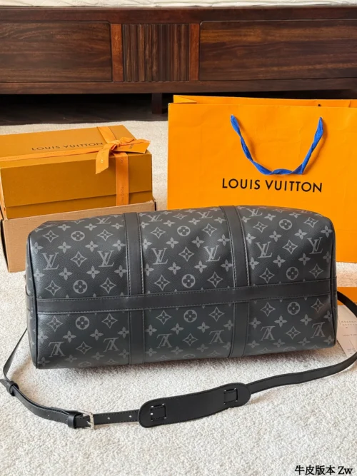 Louis Vuitton Keepall Leather Travel Bag Style 0236
