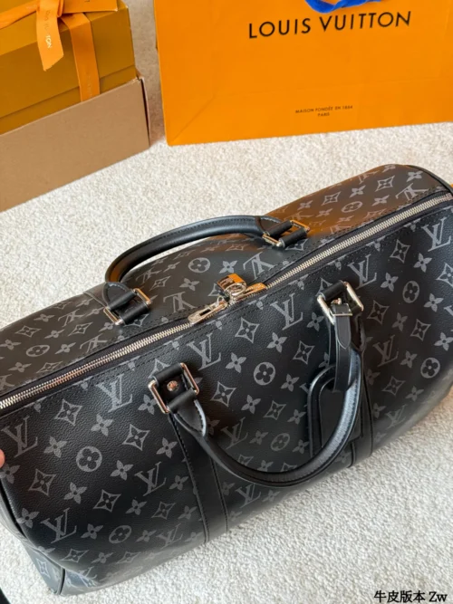 Louis Vuitton Keepall Leather Travel Bag Style 0236