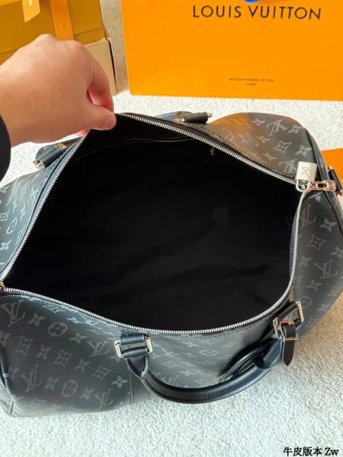 Louis Vuitton Keepall Leather Travel Bag Style 0236