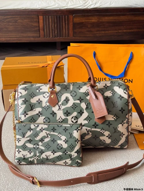 Louis Vuitton Keepall Leather Travel Bag Style 0238