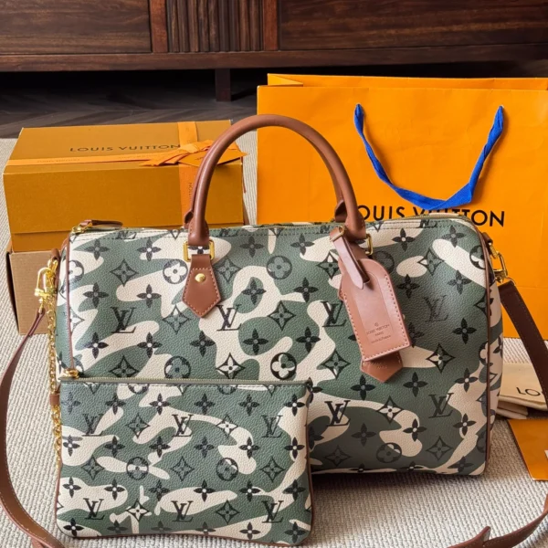 LV0238-01 Louis Vuitton Keepall Leather Travel Bag Style 0238