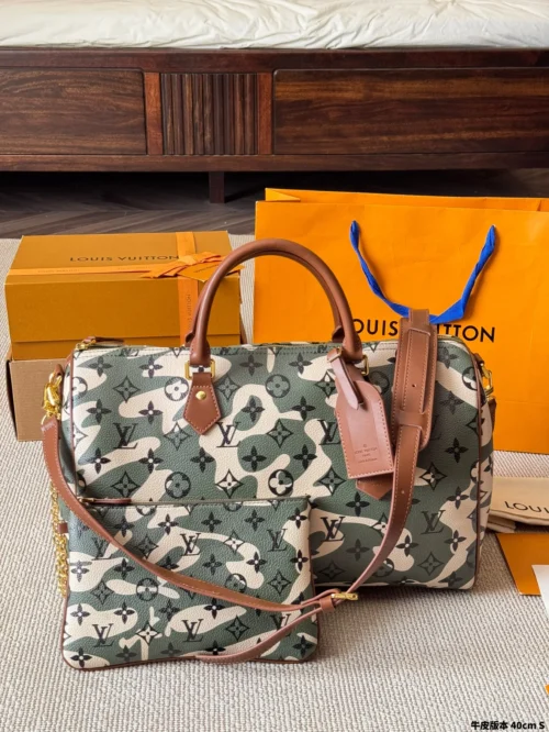 Louis Vuitton Keepall Leather Travel Bag Style 0238
