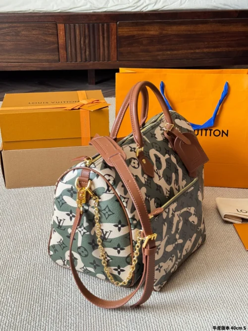 Louis Vuitton Keepall Leather Travel Bag Style 0238