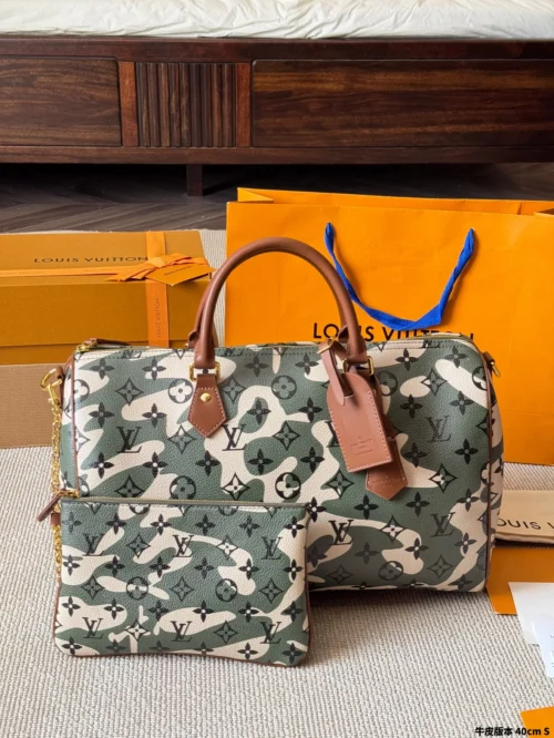 Louis Vuitton Keepall Leather Travel Bag Style 0238