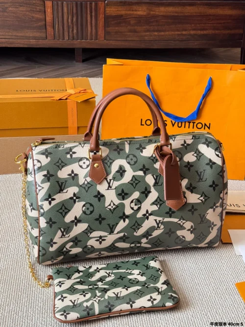 Louis Vuitton Keepall Leather Travel Bag Style 0238