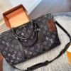 Louis Vuitton Keepall Monogram Denim Travel Bag