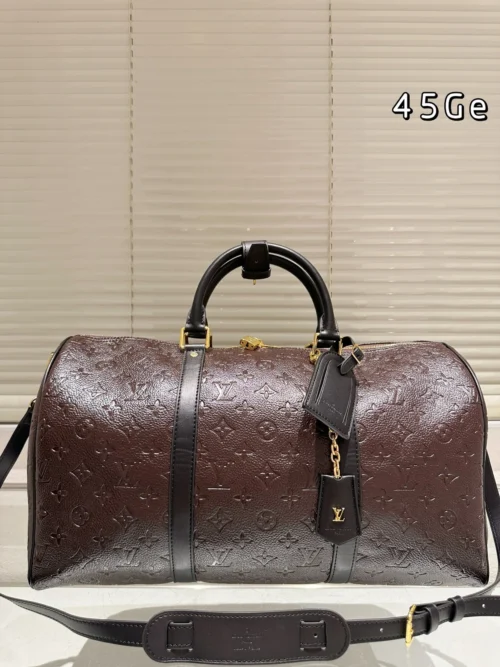 Louis Vuitton Keepall Monogram Leather Travel Bag
