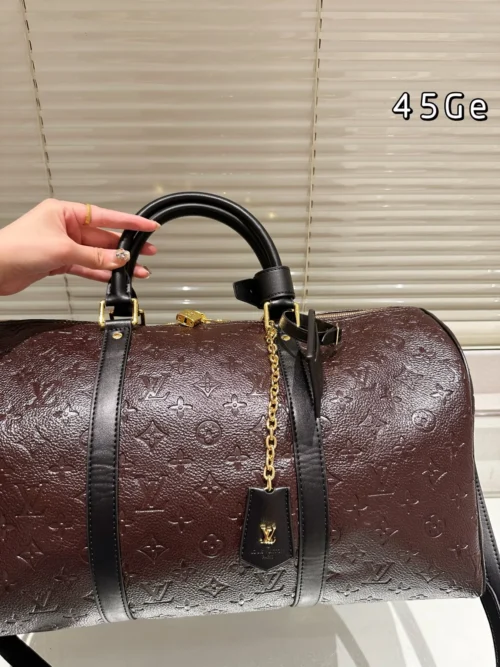 Louis Vuitton Keepall Monogram Leather Travel Bag