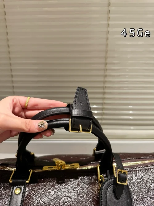 Louis Vuitton Keepall Monogram Leather Travel Bag