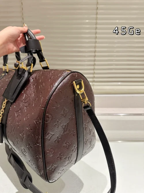 Louis Vuitton Keepall Monogram Leather Travel Bag