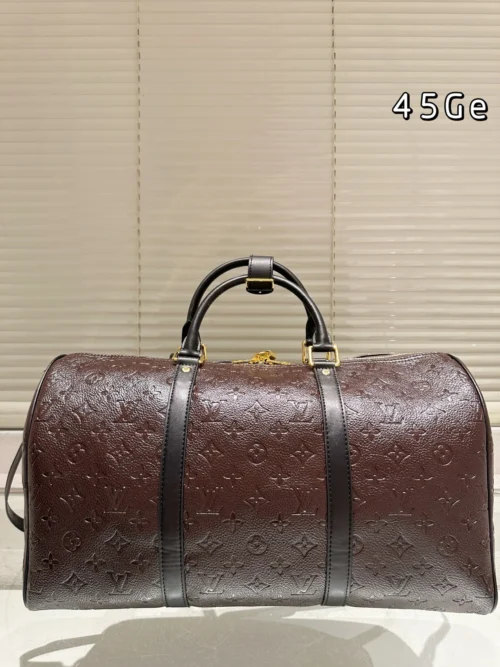 Louis Vuitton Keepall Monogram Leather Travel Bag