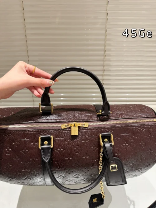 Louis Vuitton Keepall Monogram Leather Travel Bag