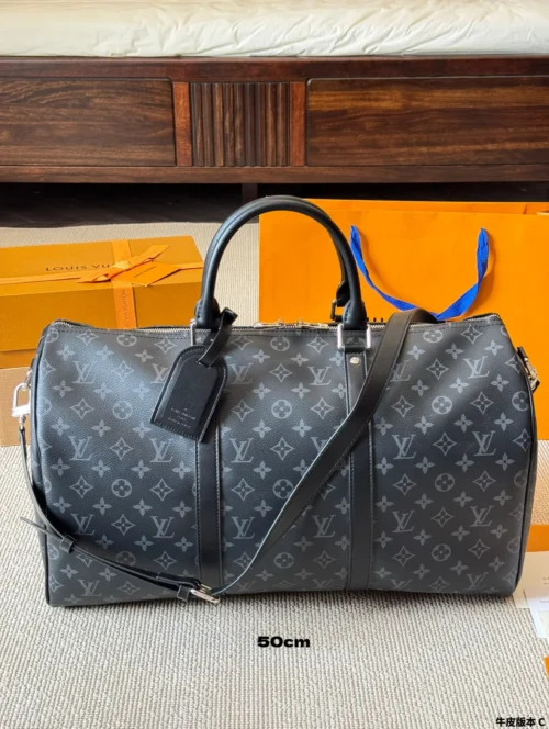 Louis Vuitton Keepall Monogram Leather Travel Bag Style 0287