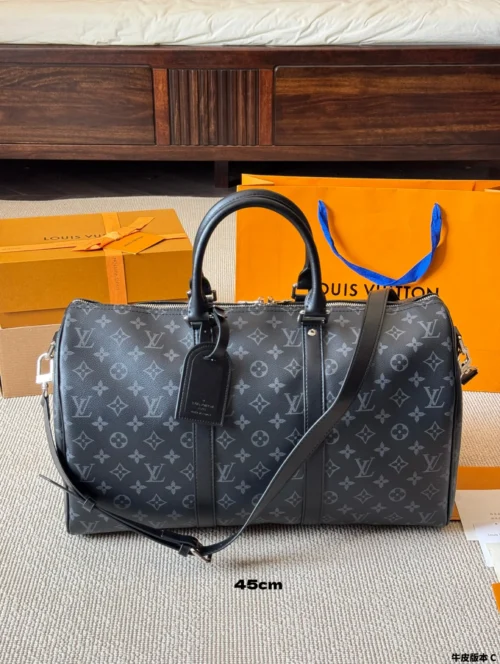 Louis Vuitton Keepall Monogram Leather Travel Bag Style 0287