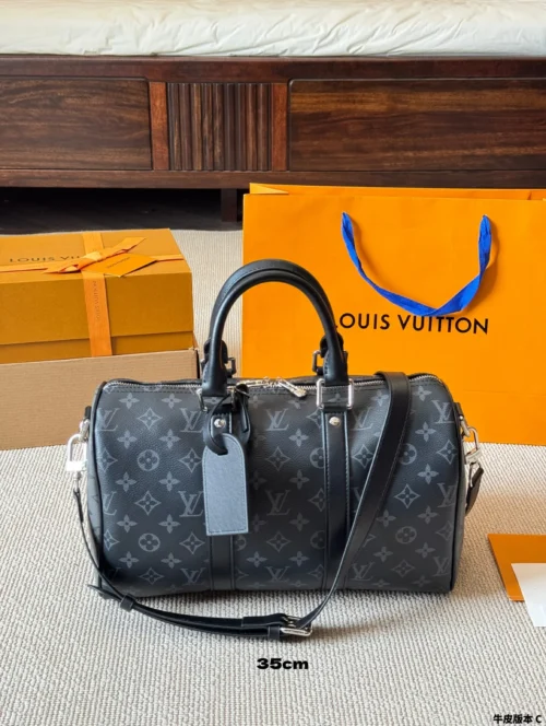 Louis Vuitton Keepall Monogram Leather Travel Bag Style 0287