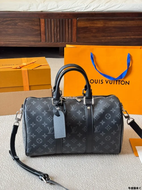 Louis Vuitton Keepall Monogram Leather Travel Bag Style 0287