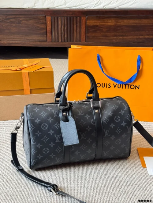 Louis Vuitton Keepall Monogram Leather Travel Bag Style 0287