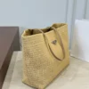 Prada Raffia Tote Bag