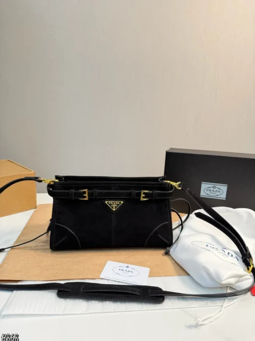 Prada Suede Crossbody Bag