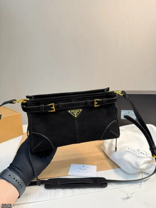 Prada Suede Crossbody Bag
