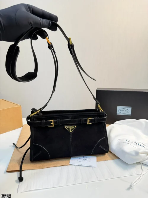 Prada Suede Crossbody Bag