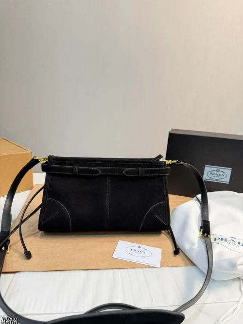 Prada Suede Crossbody Bag