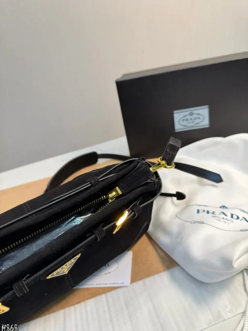 Prada Suede Crossbody Bag