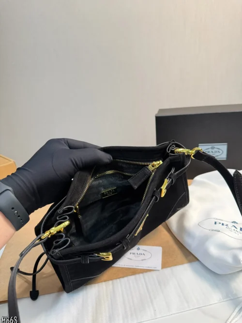 Prada Suede Crossbody Bag