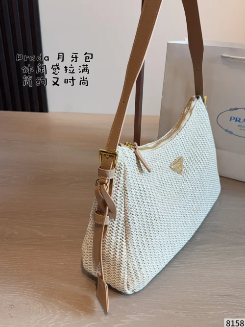 Prada Raffia Hobo Bag Style 0098