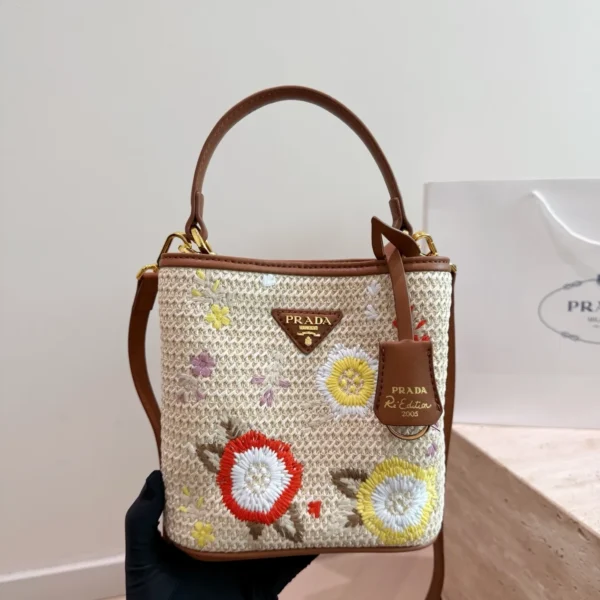 PRADA0118-01 Prada Raffia Bag Style 0118