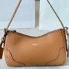 Prada Aimee Brown Leather Hobo Bag