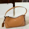 Prada Aimee Brown Leather Hobo Bag