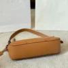 Prada Aimee Brown Leather Hobo Bag