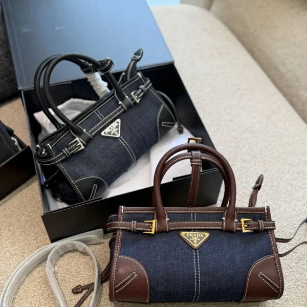 PRADA0140-01 Prada Bonnie Mini Brown Calfskin Crossbody Bag